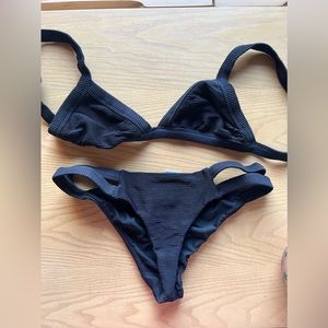 Billabong black cut out bikini